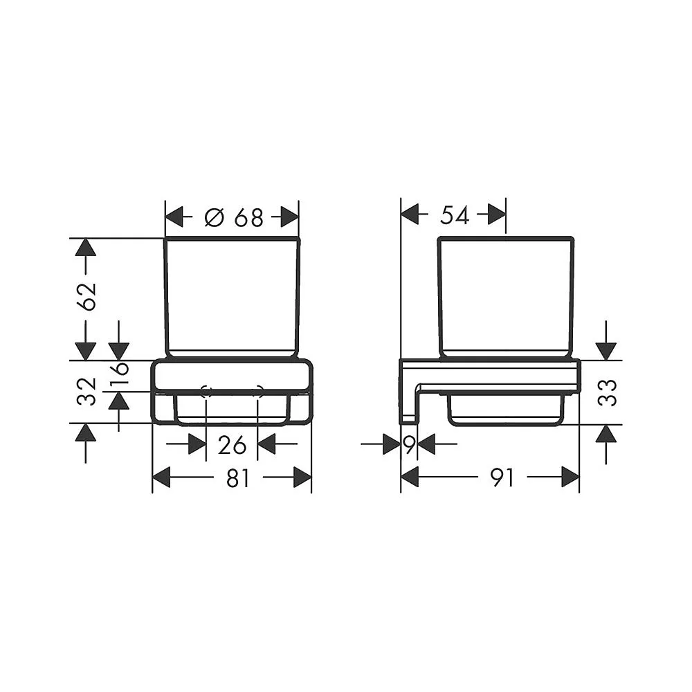 HANSGROHE ADDSTORIS DRZAČ ČAŠE HROM 41749000/13586 - Slika 2