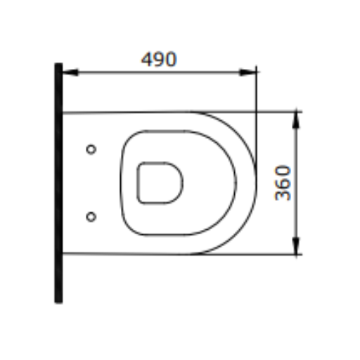 WC ŠOLJA V-Tondo KONZOLNA - Слика 4