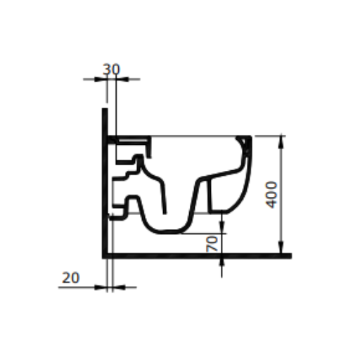 WC ŠOLJA V-Tondo KONZOLNA - Слика 3