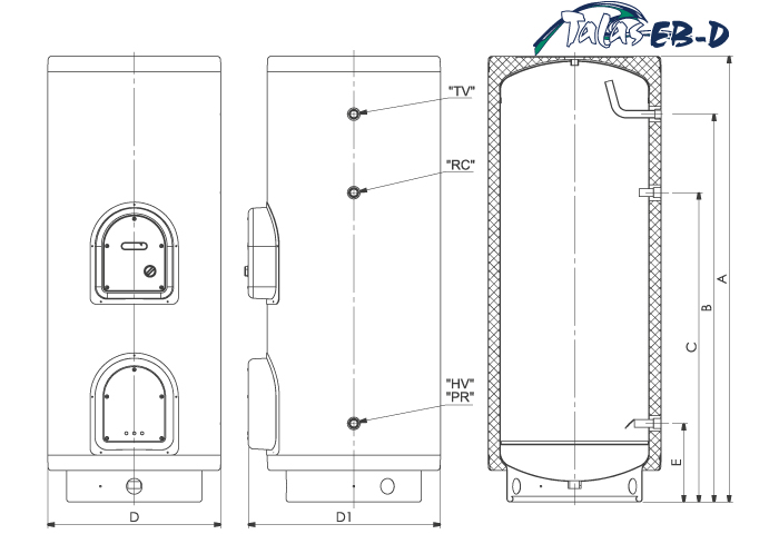 BOJLER 200L TALAS EB ELIT - Slika 2