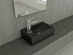LAVABO 37x23 MAT CRNI LEVI BOCCHI
