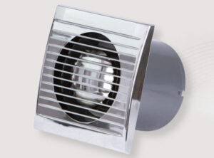 VENTILATOR SA KLAPNOM F120 - CHROM - CAPO CASA