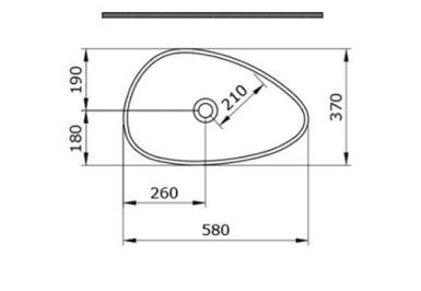 LAVABO 59.5x37 MAT CRNI BOCCHI - Slika 3