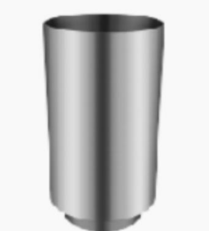 LAVABO STOJEĆI OKRUGLI SIVI INOX CAPO CASA