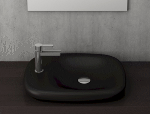LAVABO VESSEL 54x45 MAT CRNI BOCCHI