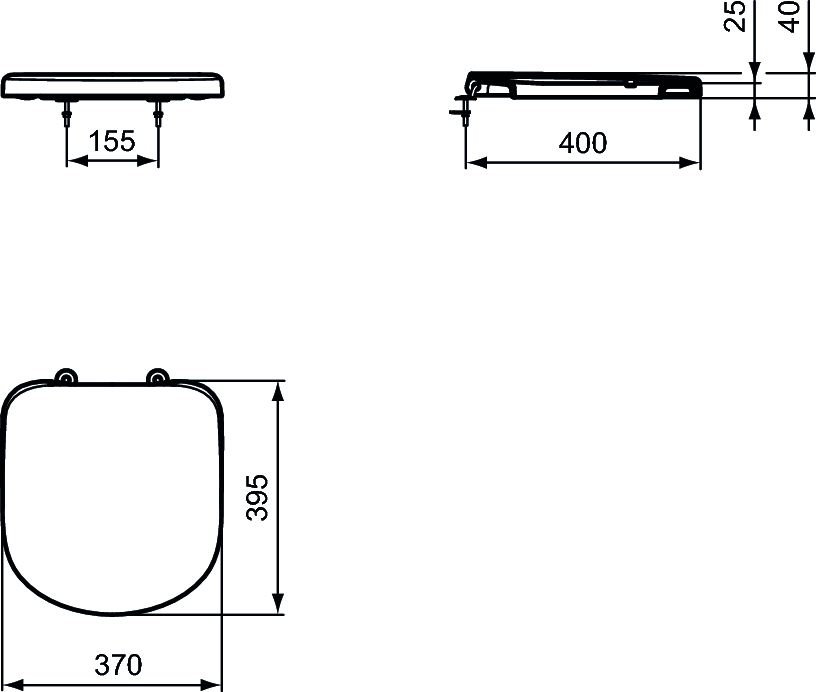 WC DASKA TEMPO/KHEOPS SOFT CLOSE - IDEAL STANDARD T67980 1K - Slika 2