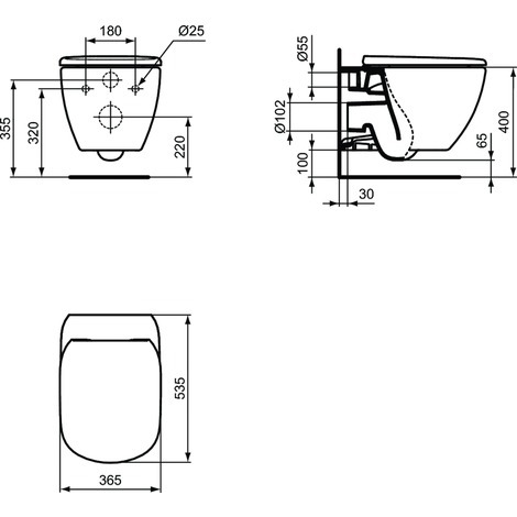 TESI - AQUABLADE® KONZOLNA WC ŠOLJA - Slika 2