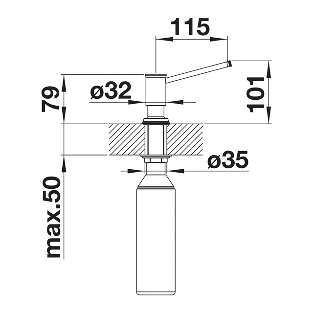 BLANCO LIVIA DOZER MESING 521292 - Слика 2
