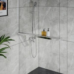 KERASAN POLICA ZA WALK IN TUŠ PARAVAN 90cm HROM WTS-01-90C