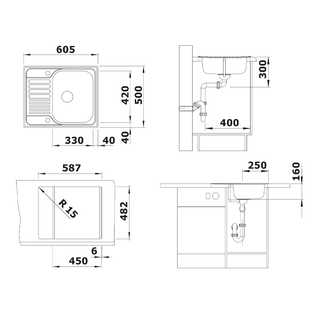 BLANCO SUDOPERA TIPO 45S MINI INOX 516524 - Слика 2