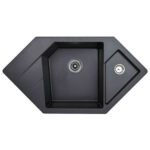 SUDOPERA METALAC X DIAMOND 96X51 CRNA GRANIT 190590