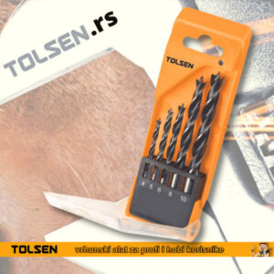 BURGIJA ZA DRVO 5/1 SET TOLSEN 4-10mm 75625
