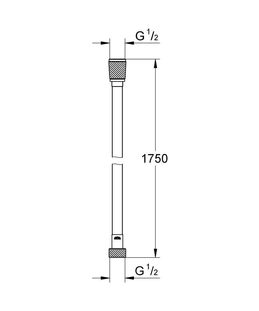 GROHE CREVO TUŠ 1.75 HARDGRAPHIT SILVERFLEX 28388A00 - Слика 2