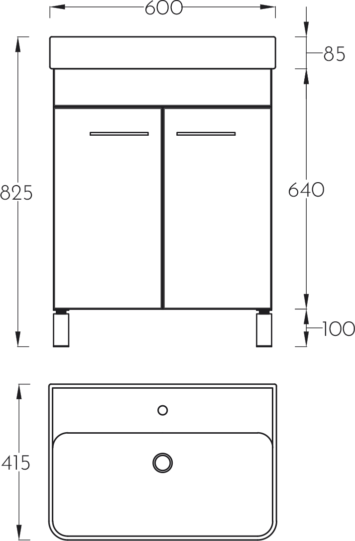 TEMPO ORMARIC SA LVB 60 PINO ART 0560 - Slika 2