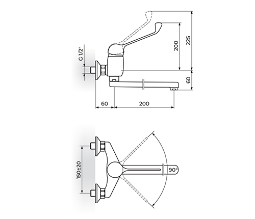 ROSAN KING LEKARSKA ZIDNA 200mm J32L001 - Слика 2