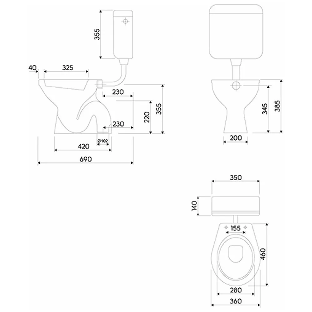 WC SOLJA IDOL KOLO SIMPLON M13001000 - Слика 2