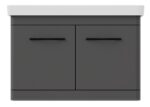 LUXOR ORMARIC SA LVB 80V ANTRACIT PINO ART 1024