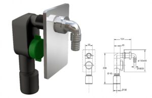 SIFON ZA VM UGRADNI Ø40 - BONOMINI BON3400CR40B9