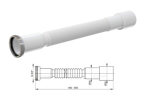 PODSIFON 6/4 - Ø40/50 SA METALNIM HOLENDEROM - ALCA A78