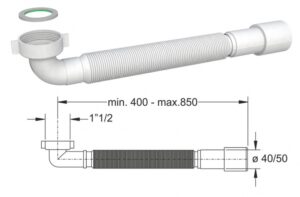 PODSIFON ZA TUŠ KADU 5/4 - BONOMINI 9374FM54B0