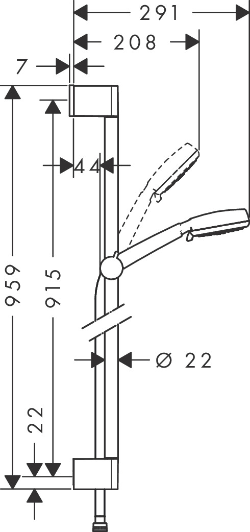 HG KLIZNA ŠIPKA CROMETA 100 4F BELA 26657400 - Slika 3