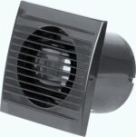 VENTILATOR F120 KLAPNA BLACK CAPO
