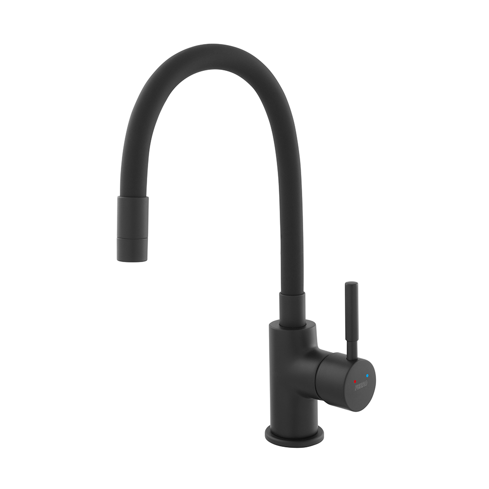 FERRO RAINBOW BATERIJA ZA SUDOPERU STOJEĆA BLACK FLEXI BZA4BLB