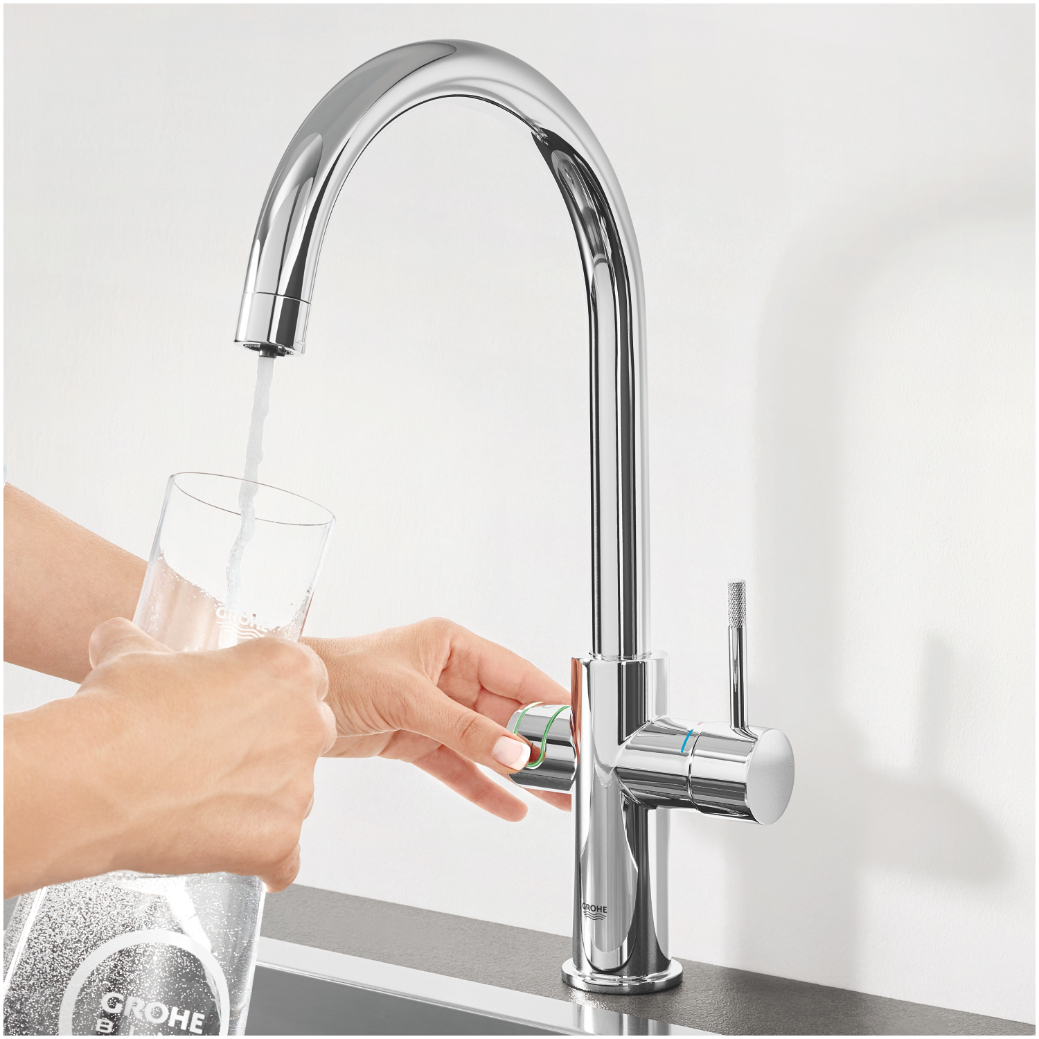 GROHE Blue jednoručna baterija za sudoperu sa filterom 31323002 - Слика 2