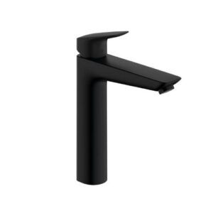 HANSGROHE LOGIS JEDNORUČNA BATERIJA LAVABO 190 BLACK MAT VISOKA SA PODSKLOPOM 71090670