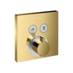 HANSGROHE ECOSTAT SQ. UGRADNA MASKA TERMostatski 2 Funkcije GOLD KOCKA 15714990