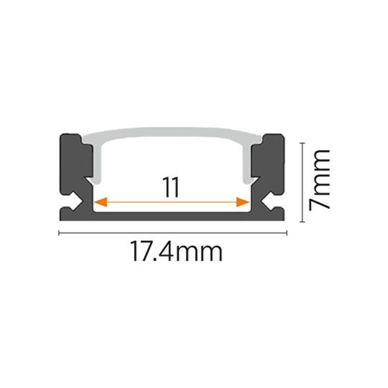 LED PROFIL M509 OPAL NADgradni set 2M/O 555002 - Slika 2