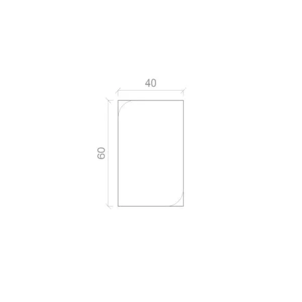 OGLEDALO 60X40 J1555 - Слика 2