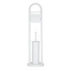 WC ČETKA SET SA DRžačem TOALET PAPIRA WHITE CAPO 1440B