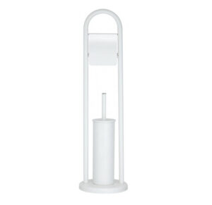 WC ČETKA SET SA DRžačem TOALET PAPIRA WHITE CAPO 1440B