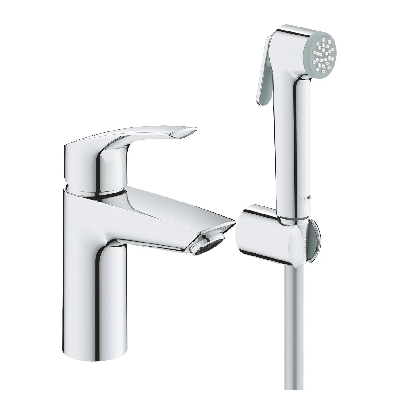 grohe eurosmart s lavabo stojeca sa higijenskim tus setom 23124003
