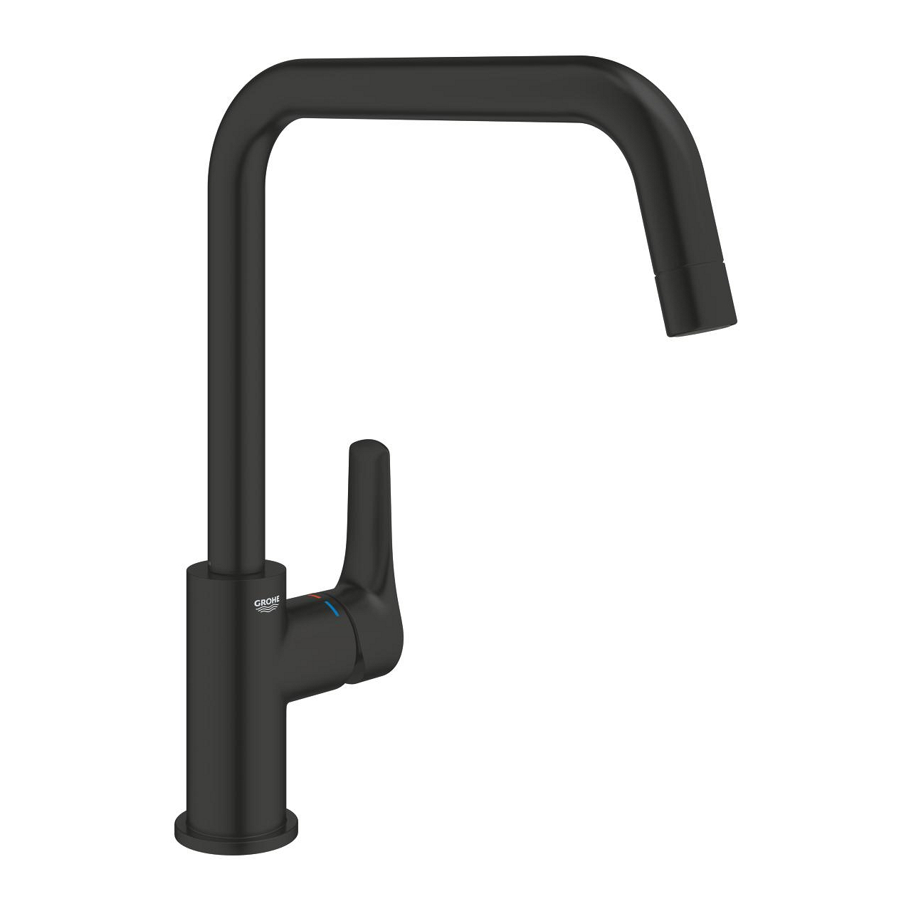 grohe eurosmart baterija za sudoperu matt black v izliv 305672430