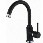 arc jednorucna baterija za sudoperu stojeca crna t03238 metalac