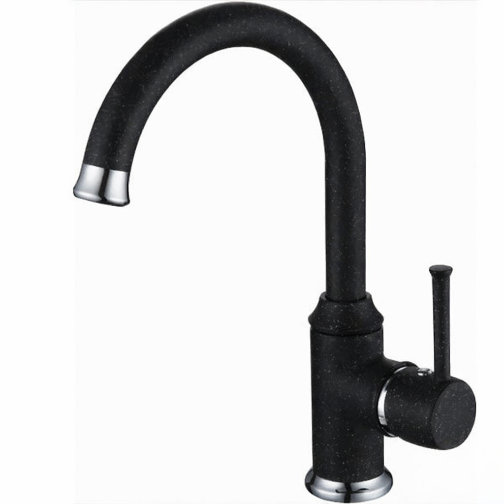 arc jednorucna baterija za sudoperu stojeca crna t03238 metalac