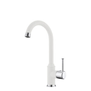 arc jednorucna baterija za sudoperu stojeca bela t03253 metalac
