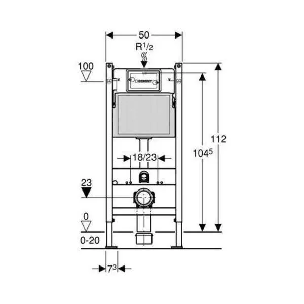 VODOKOTLIC SET DUOFIX DELTA 01 HROM MAT TIPKA 111.154.46.2/3 - Slika 3