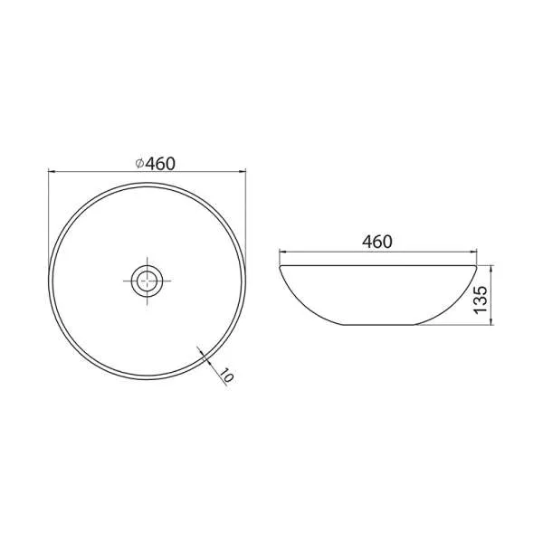 LAVABO ZERO 46 71600U TURKUAZ BELI - Слика 5
