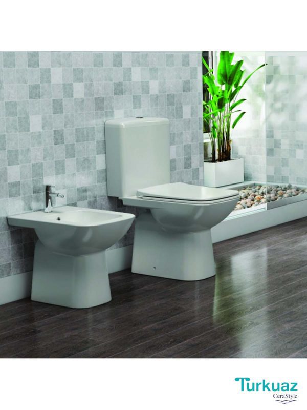 Monoblok DURU SIMPLON + WC DASKA SLIM 28800W/95C1143502 TURKUAZ - Слика 3