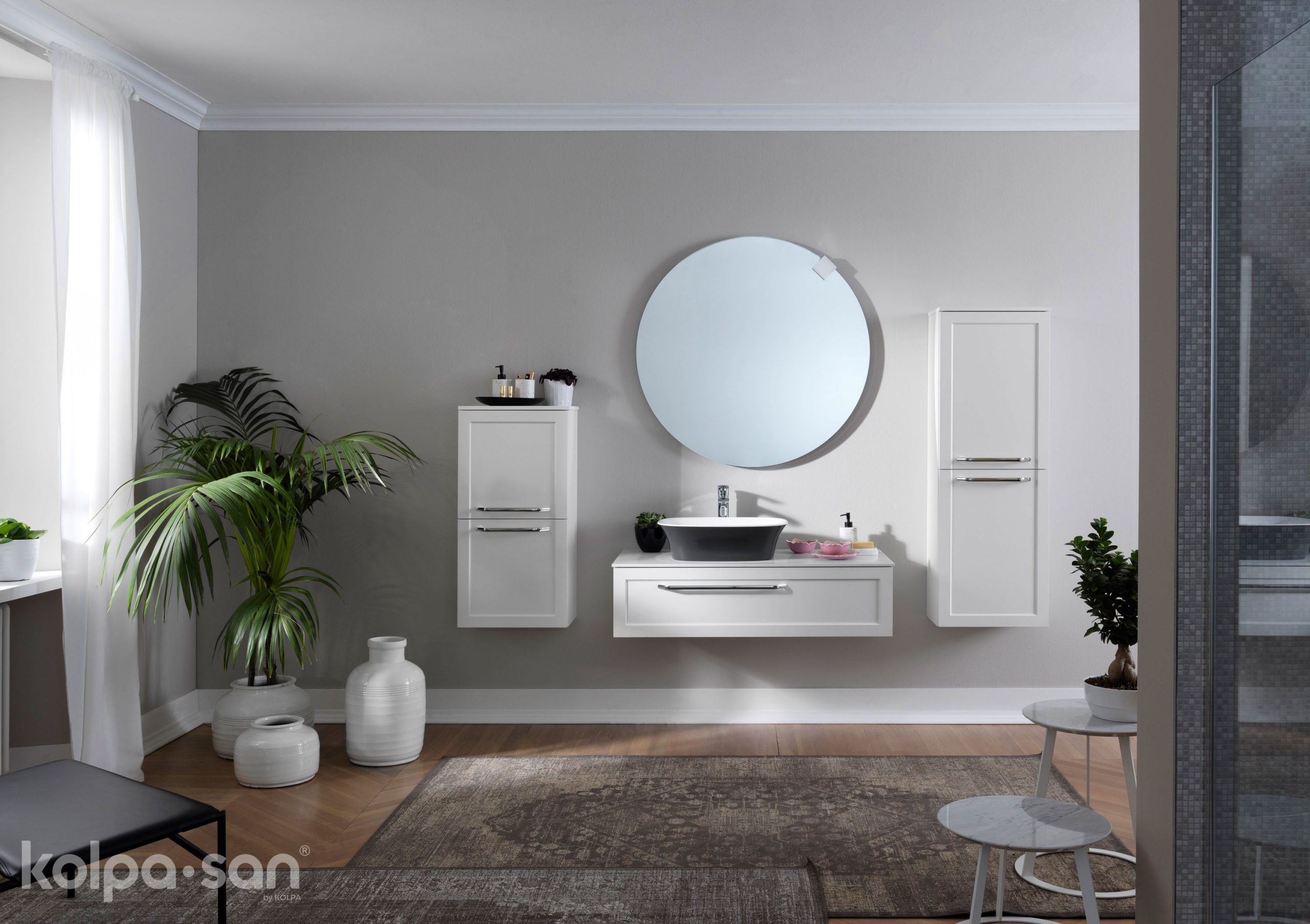 KOLPA LAVABO BLANCHE UB53WH/ANTRACIT LIVENI MERMER 563270 - Slika 3