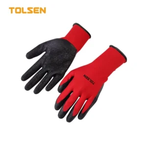 RUKAVICE ZAŠTITNE CRNO-CRVENE XL 45513 TOLSEN