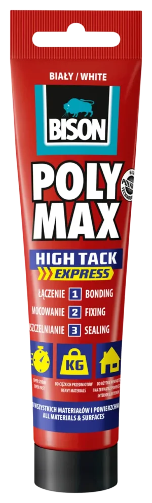 BISON POLYMAX HIGH TACK WHITE 440GR 203119