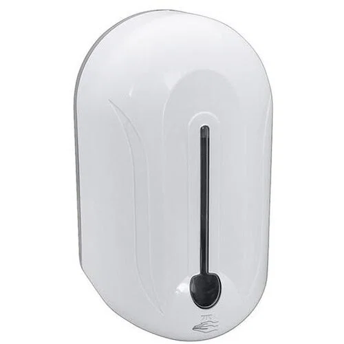 Bele papirni dispenser za dezinsekciju sa vertikalnim prozorom za tečnost/indikatorom.