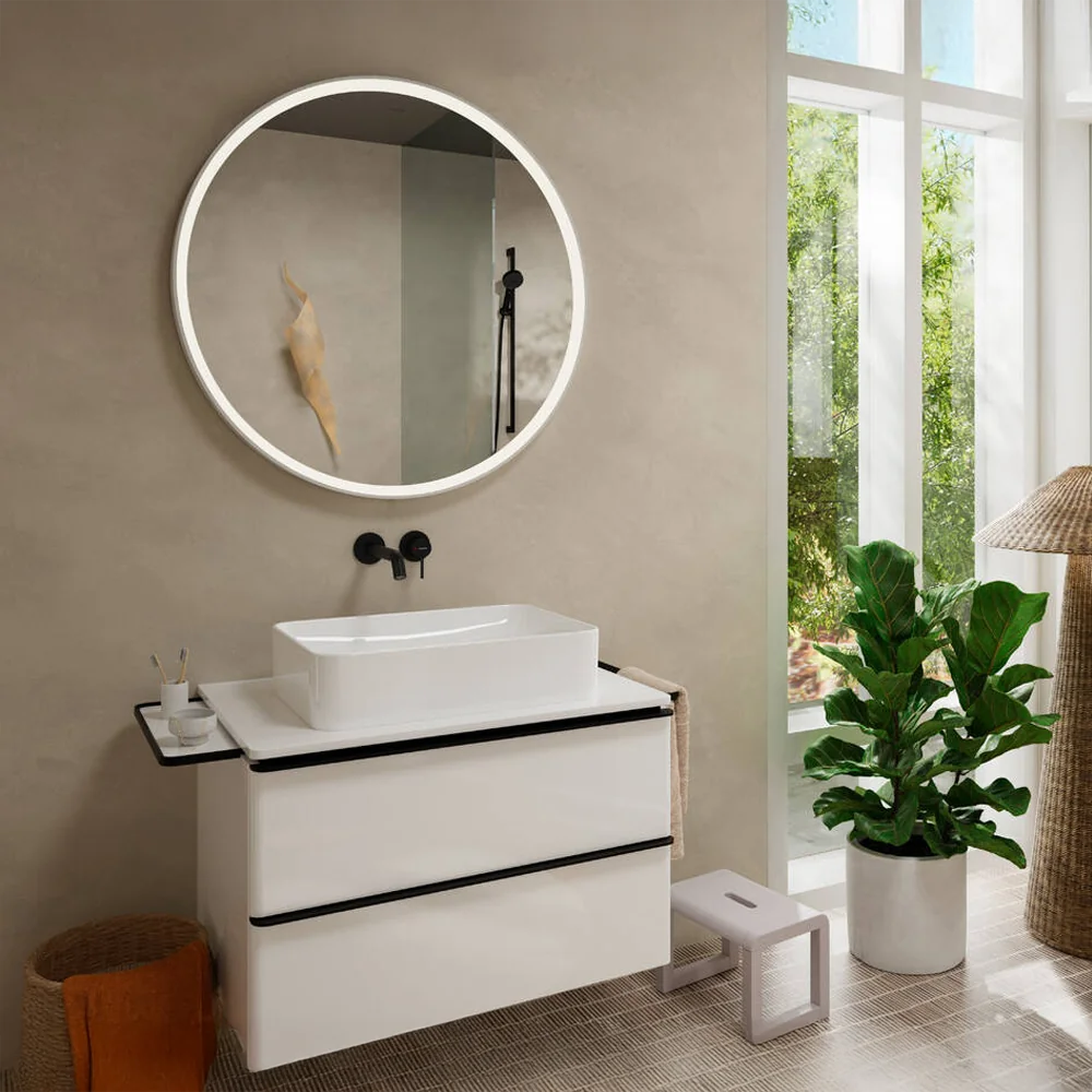 HANSGROHE TECTURIS S UGRADNA ZIDNA BATERIJA ZA LAVABO BLACK MAT 225 MM 73351670 - Slika 2