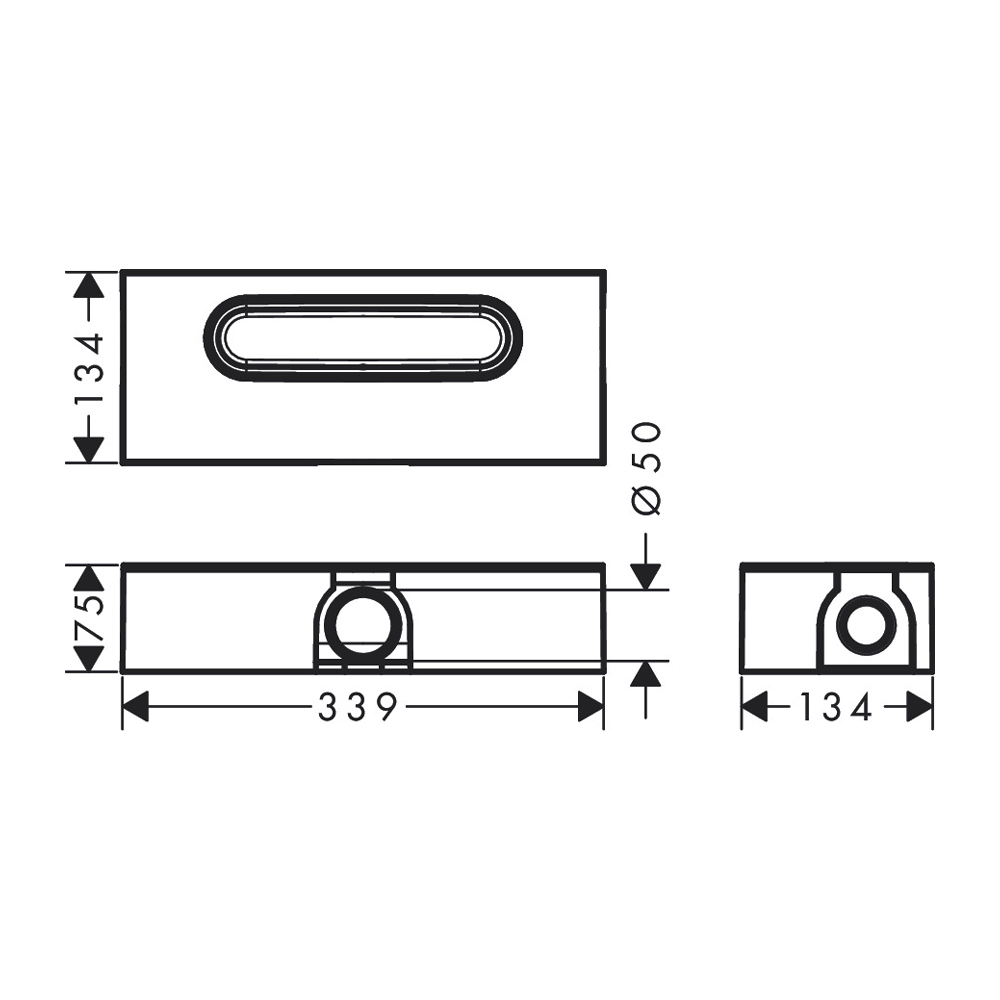 HANSGROHE UBOX UGRADNI SET ZA KANALICU DN50/H 75 MM UNIVERZALNI 01001180 - Slika 2