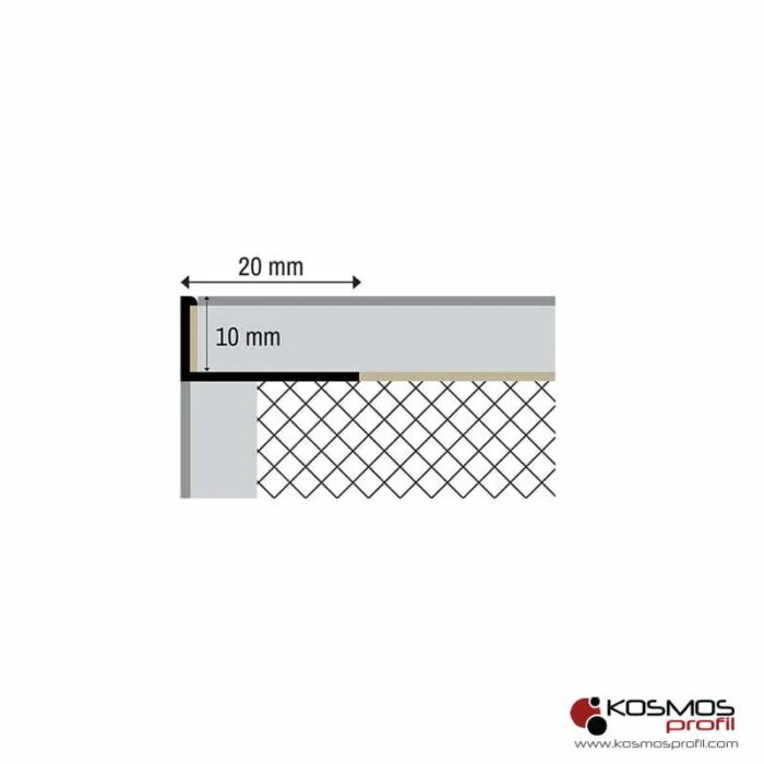 LM L PROFIL OBIČAN SVETLOSIVI 2,7 M / 10 MM 7681/30-006-000010 - Slika 2